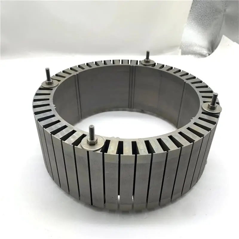 New energy hub motor iron core stator wire cutting