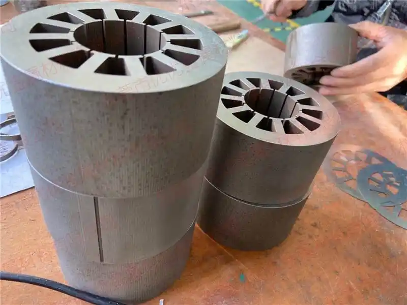 Outer rotor iron core wire cutting finished product